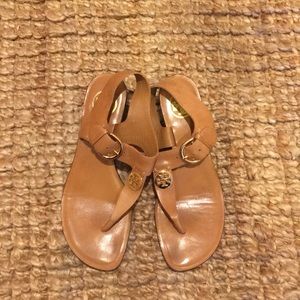 Tory Burch Tan Leather Sandals